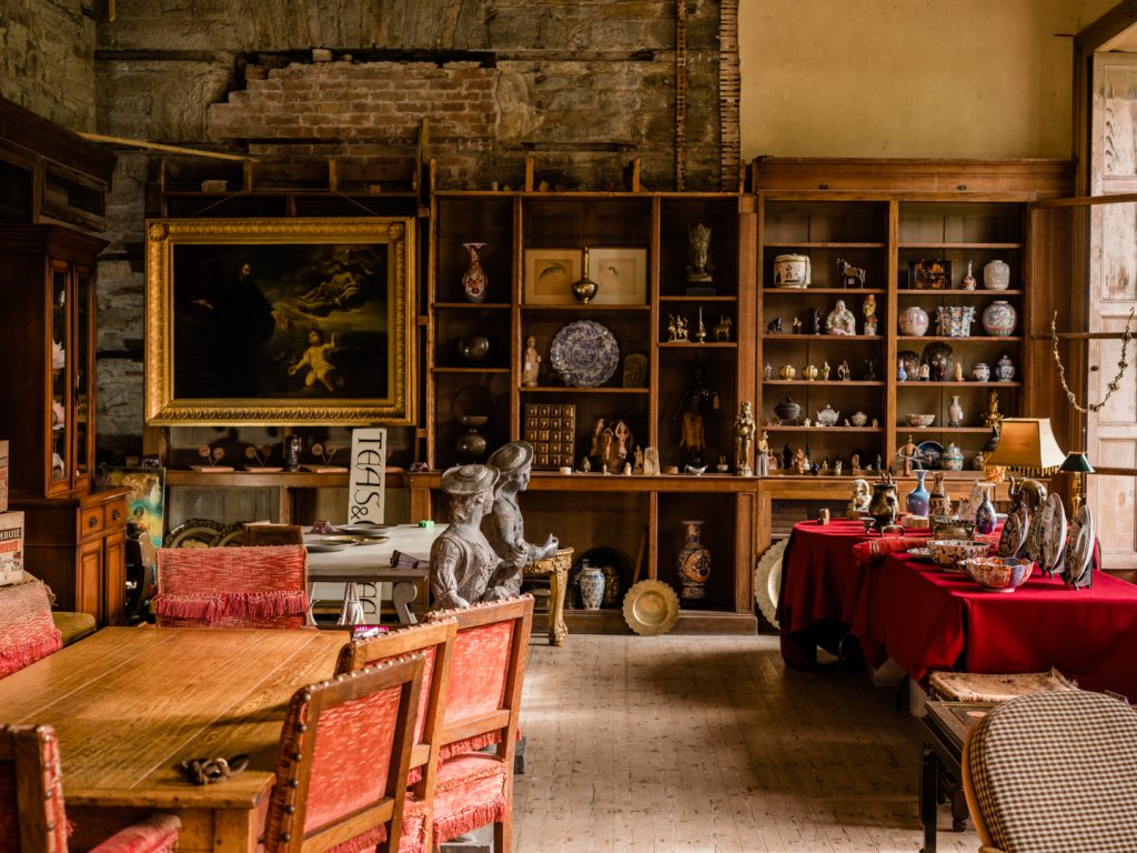 Antiques Fair in the Library at Enys Mansion House